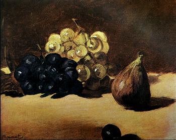 Edouard Manet : Still Life with Grapes and Figs